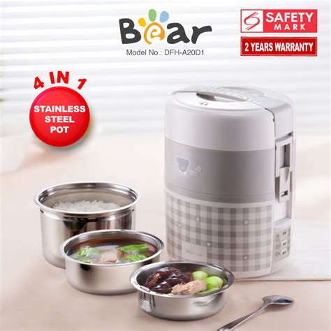 bear digital electric lunch box demo 2l|Review Bear Digital Lunch box 4.